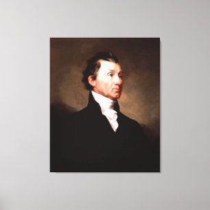 President JAMES MONROE Portrait by Samuel Morse Canvas Print