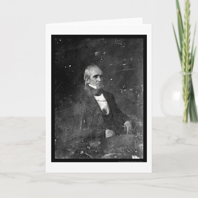 President James Polk Daguerreotype 1849 Card (Front)