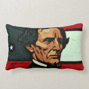 President Jefferson Davis Lumbar Pillow