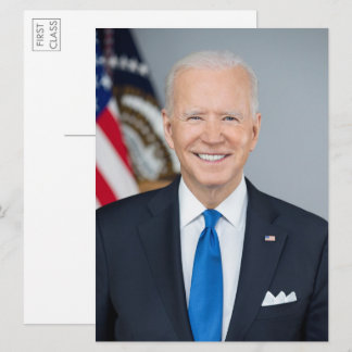 Président Joe Biden 2021 Portrait Grande carte pos