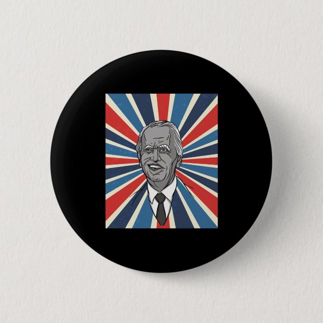 President Joe Biden  2 Inch Round Button (Front)