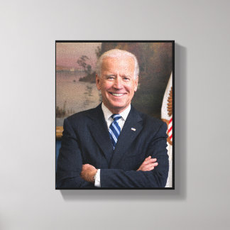 President Joe Biden Former VP Official Portrait SM Canvas Print