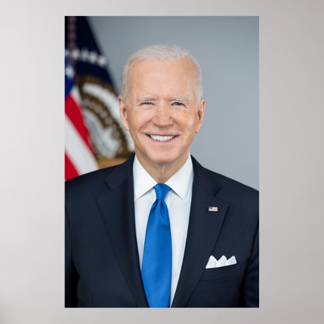 President Joe Biden Official 2021 Portrait Large Poster (Front)