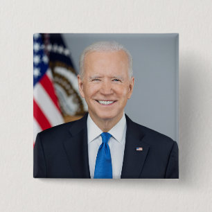President Joe Biden White House Portrait 2 Inch Square Button