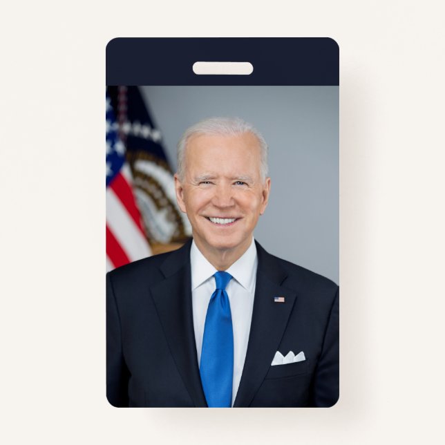 President Joe Biden White House Portrait   Badge (Front)