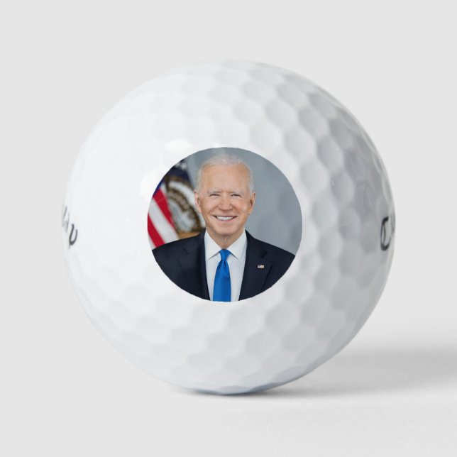 President Joe Biden White House Portrait   Golf Balls (Front)