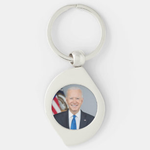 President Joe Biden White House Portrait Keychain