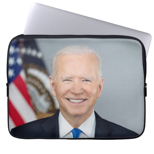 President Joe Biden White House Portrait   Laptop  Sleeve (Front)