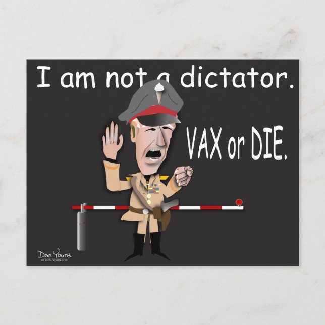 President Joe is not a Dictator Postcard (Front)