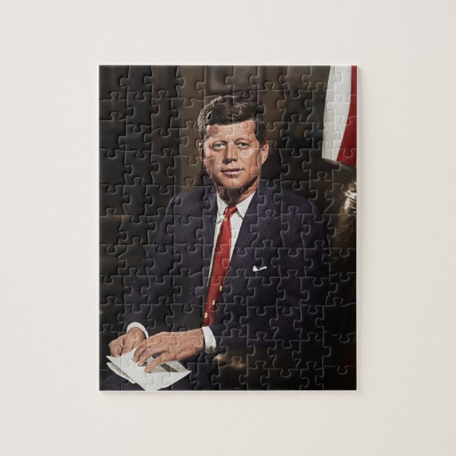 President John F. Kennedy Jigsaw Puzzle (Vertical)