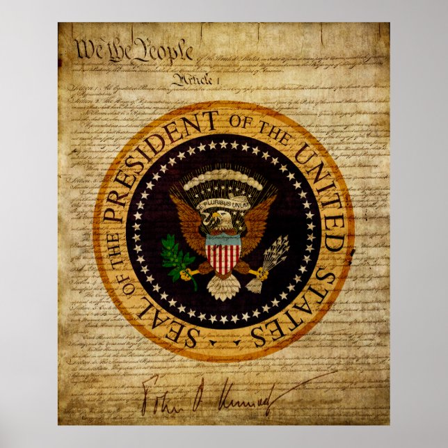 President John F. Kennedy Poster (Front)