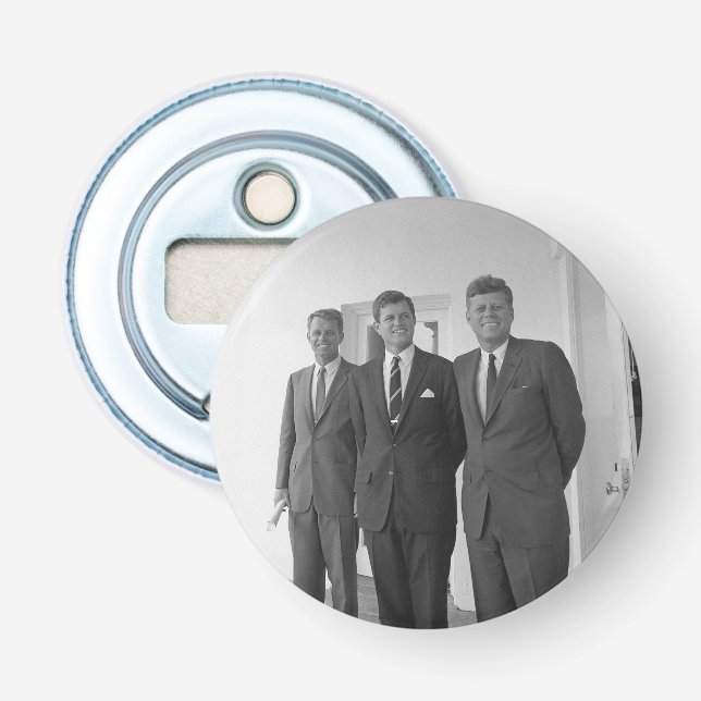 President John Kennedy & Brothers American Camelot Bottle Opener (Front)