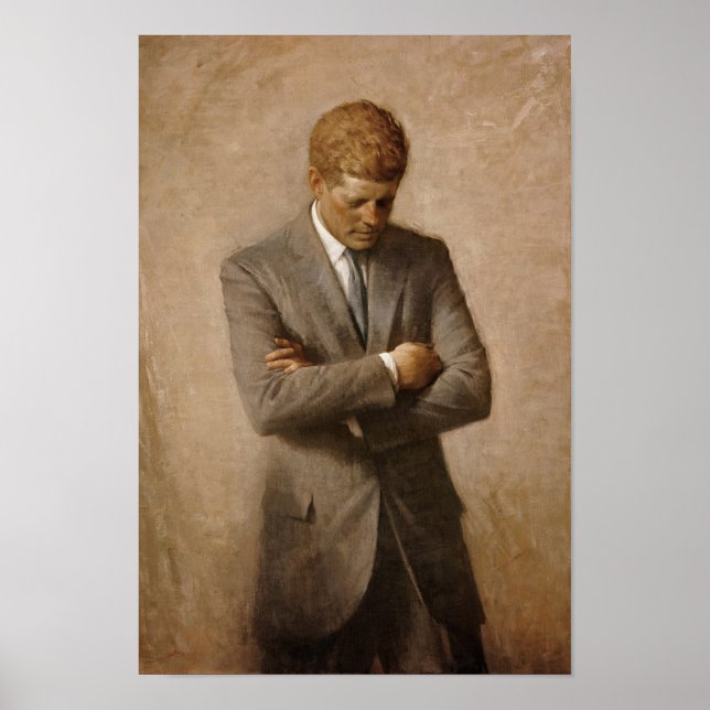 President John Kennedy - Official Portrait Poster (Front)
