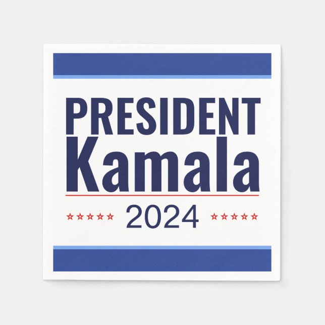 President Kamala 2024 Election Napkin (Front)