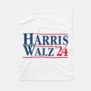 President Kamala Harris Tim Walz Vp Brat Cat Ladie Fleece Blanket