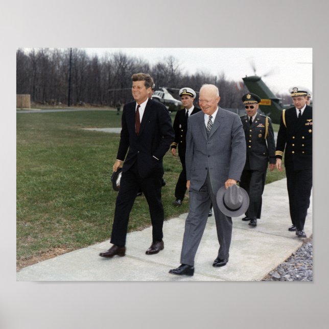 President Kennedy and Dwight Eisenhower - 1961 Poster (Front)