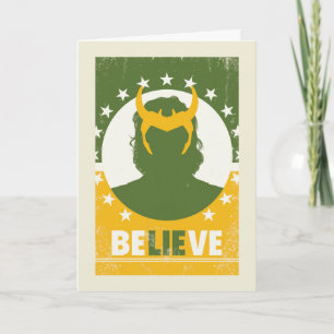 President Loki "Believe" Poster Card