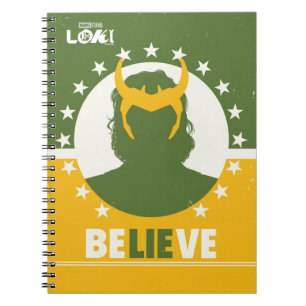 President Loki "Believe" Poster Notebook