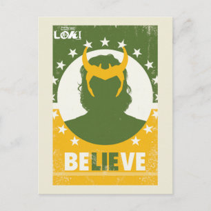 President Loki "Believe" Poster Postcard