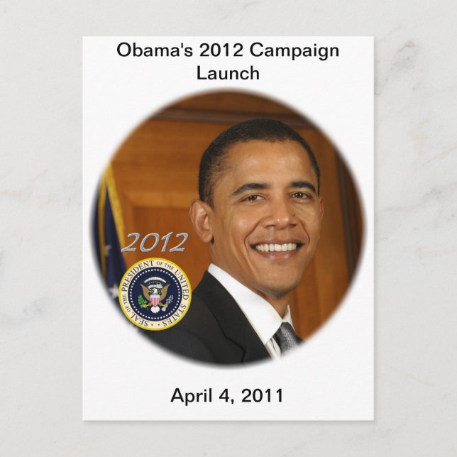 President Obama 2012 Campaign Launch Postcard (Front)