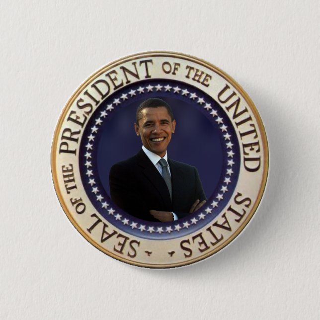 President Obama 2 Inch Round Button (Front)