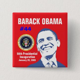 President Obama 2 Inch Square Button
