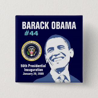 President Obama 2 Inch Square Button