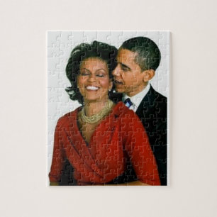 PRESIDENT OBAMA AND FIRST LADY-PUZZLE JIGSAW PUZZL JIGSAW PUZZLE