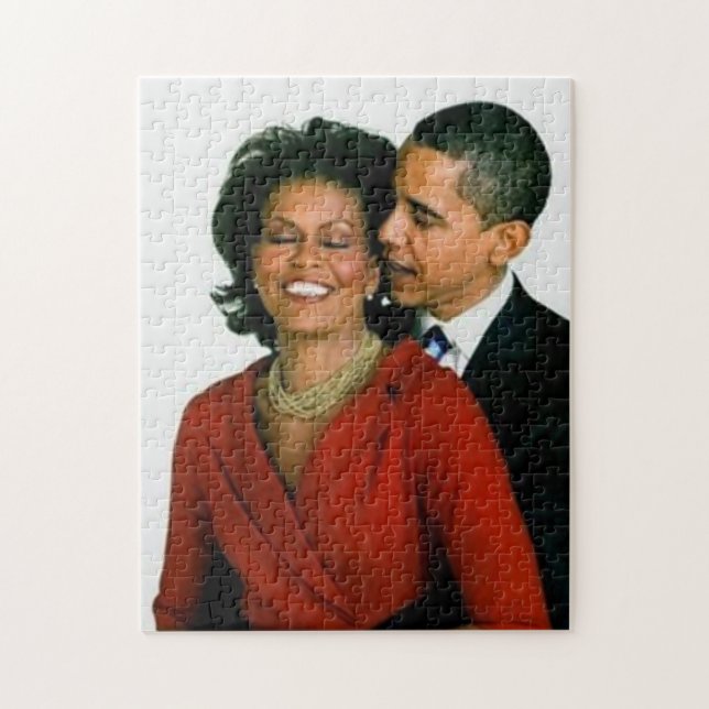 PRESIDENT OBAMA AND FIRST LADY-PUZZLE JIGSAW PUZZLE (Vertical)