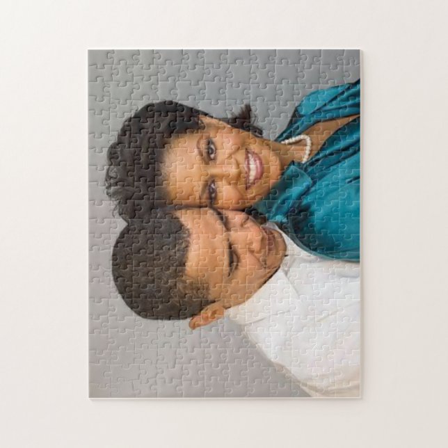 PRESIDENT OBAMA AND FIRST LADY-PUZZLE JIGSAW PUZZLE (Vertical)