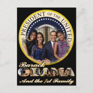 PRESIDENT OBAMA AND FRIST FAMILY POSTCARD
