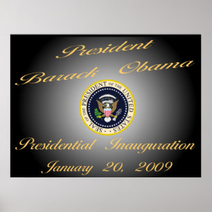President Obama Commemorative 40"x30"  Poster