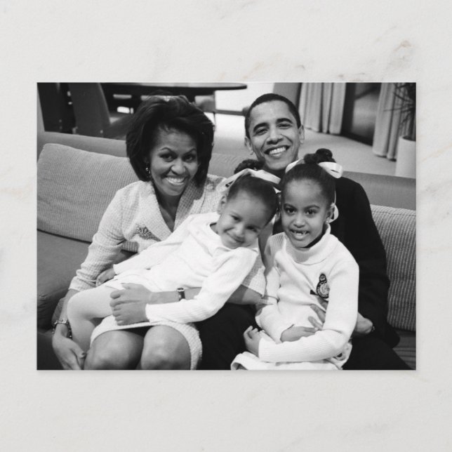 President Obama First Family Postcard (Front)