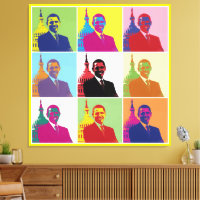 President Obama Funky Modern Pop Art