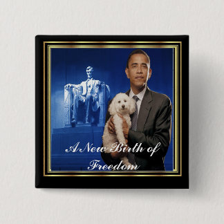 PRESIDENT OBAMA Inauguration Commemorative 2 Inch Square Button