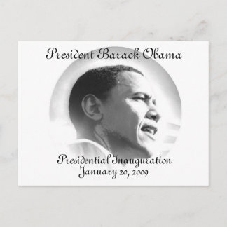 President Obama Inauguration Commemorative Postcard