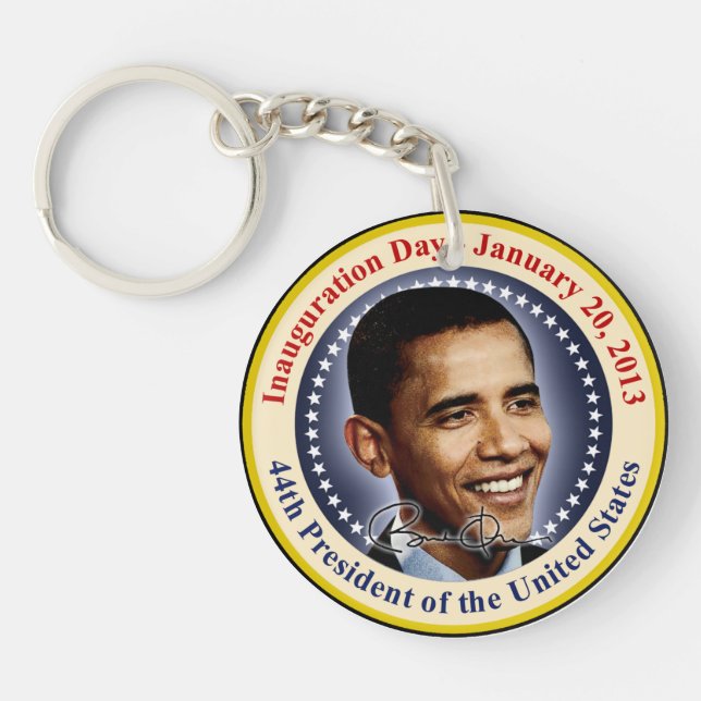 President Obama Inauguration Day Keychain (Front)
