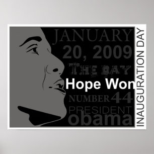 president obama - inauguration day poster