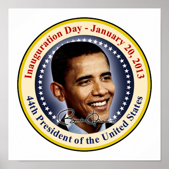 President Obama Inauguration Day Poster (Front)