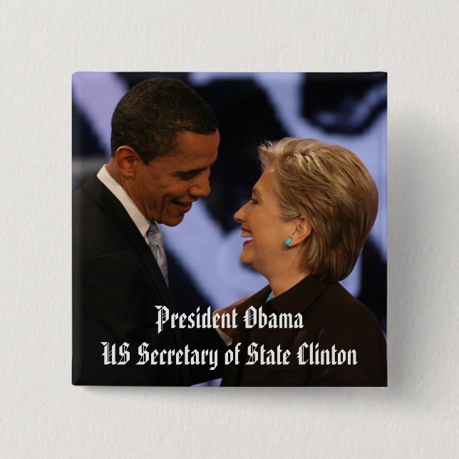 President Obama Inauguration Keepsakes 2 Inch Square Button (Front)