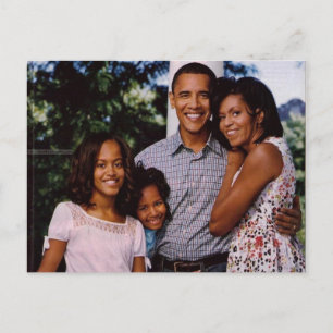 Président Obama Notre première carte postale