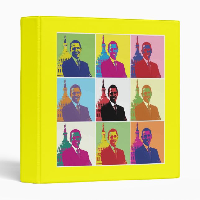 President Obama Pop Art Binder (Front/Spine)