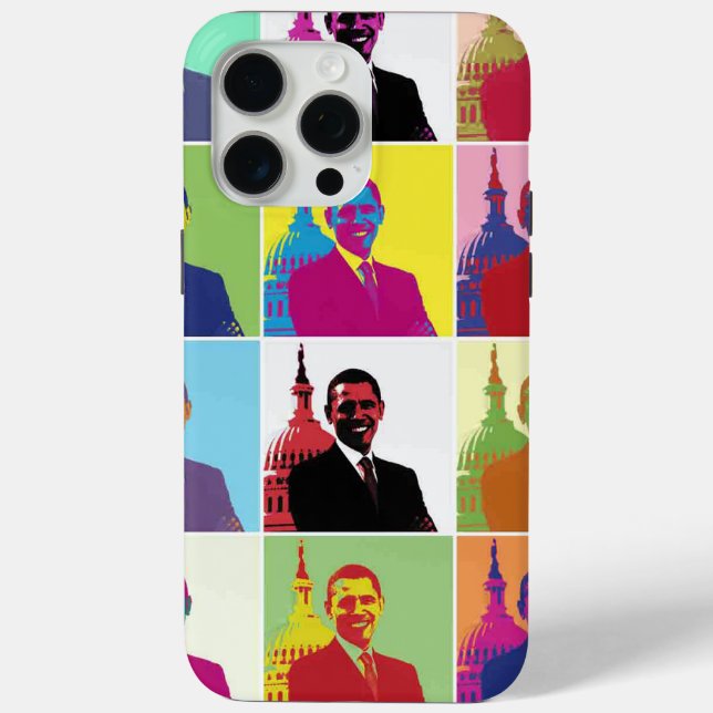 President Obama Pop Art Case-Mate iPhone Case (Back)