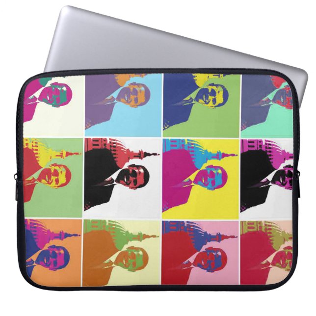 President Obama Pop Art Laptop Sleeve (Front)