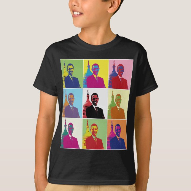 President Obama Pop Art T-Shirt (Front)
