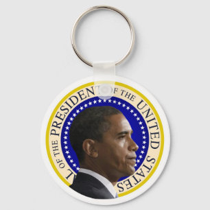 President Obama Profile Keychain
