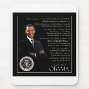 President Obama Quote Mouse Pad