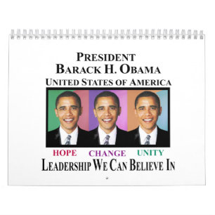 PRESIDENT OBAMA WINS CALENDER CALENDAR