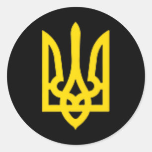 President Of Ukraine Volodymyr Zelensky Ukrainian  Classic Round Sticker