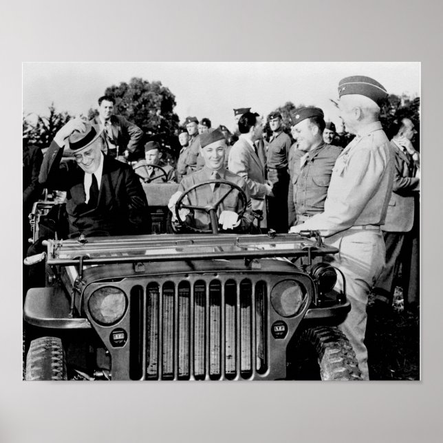 President Roosevelt and General Patton - 1943 Poster (Front)